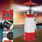 Solar Powered Lighthouse Lawn Ornament LED Light up Garden Backyard Decor